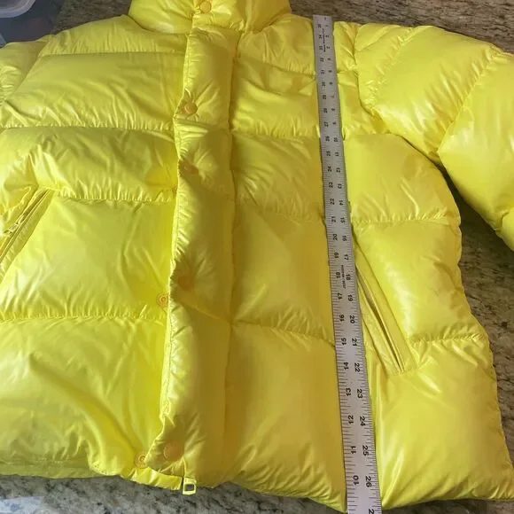 NWT MONCLER GENIUS X 2 MONCLER 1952 Dervox Jacket Yellow Men Size 4 (XL) - Picture 8 of 14